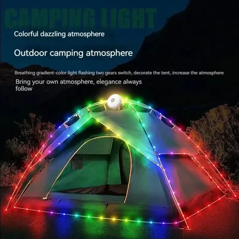 10M LED Camping Light Strip – Waterproof & Rechargeable