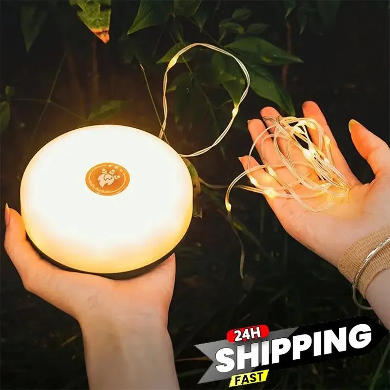 10M LED Camping Light Strip – Waterproof & Rechargeable