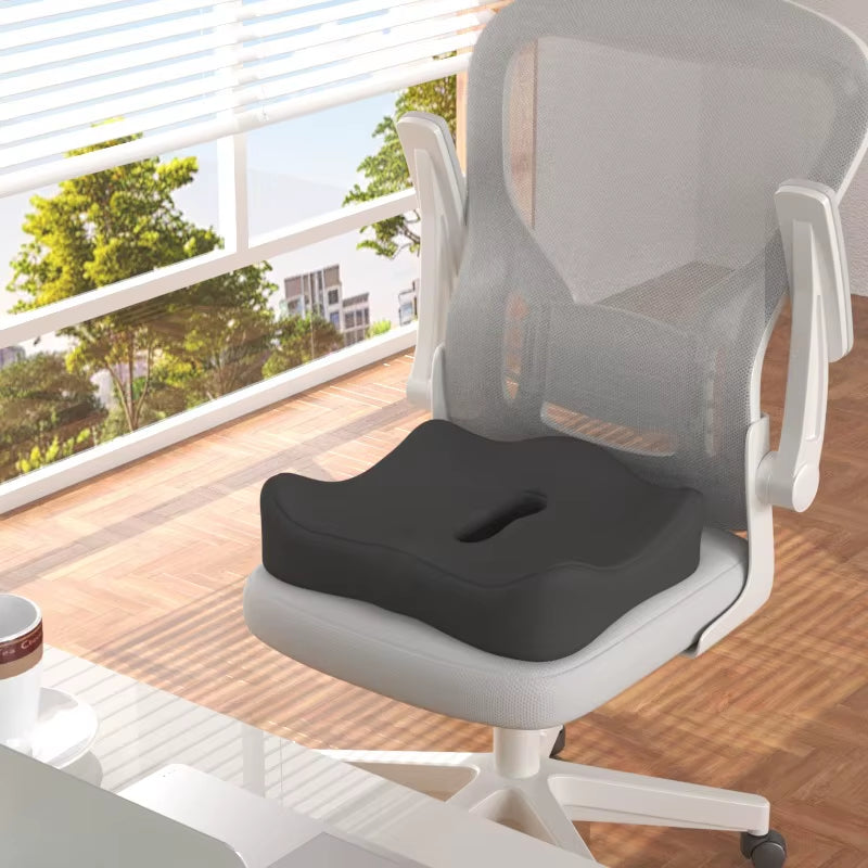 ​​【Ergonomic Office Seat Cushion】3-Zone Memory Foam Lumbar Support Pillow Breathable Posture Corrector for Car Office Wheelchair