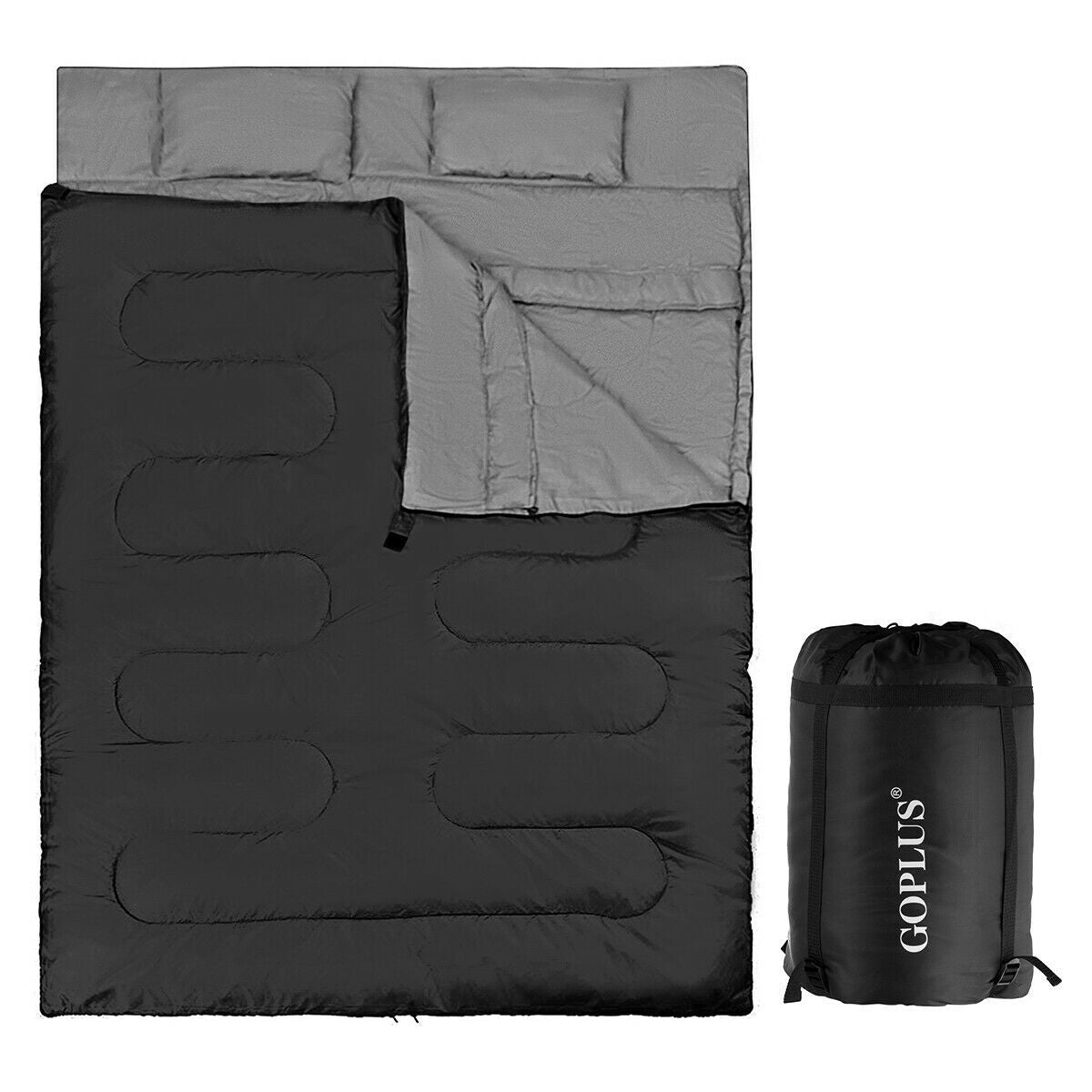 Double Sleeping Bag Extra Large Waterproof with Carrying Bag