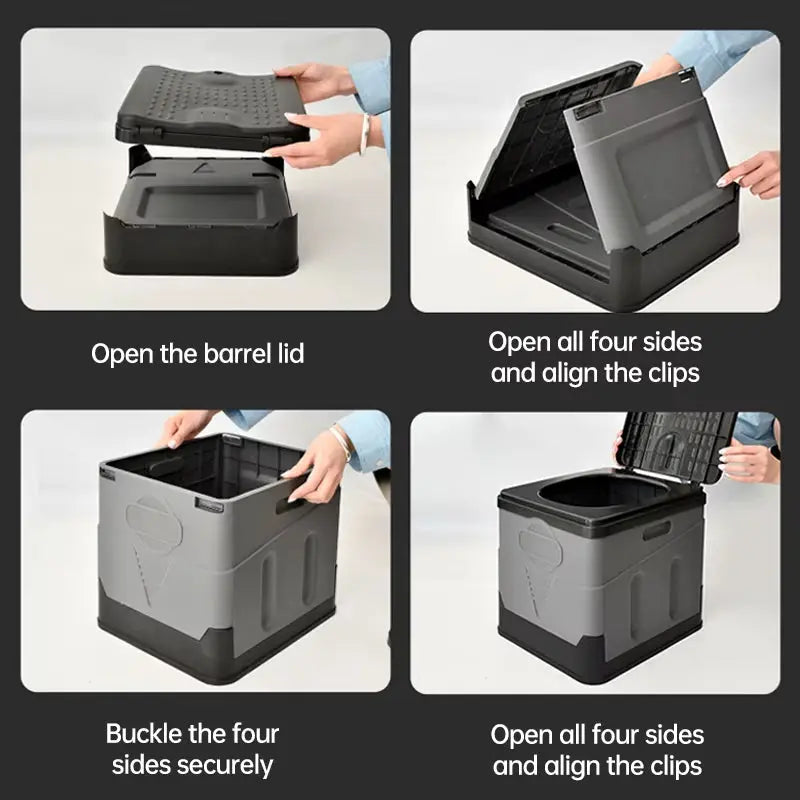 5-in-1 Portable Camping Toilet – Odor-Free & Foldable