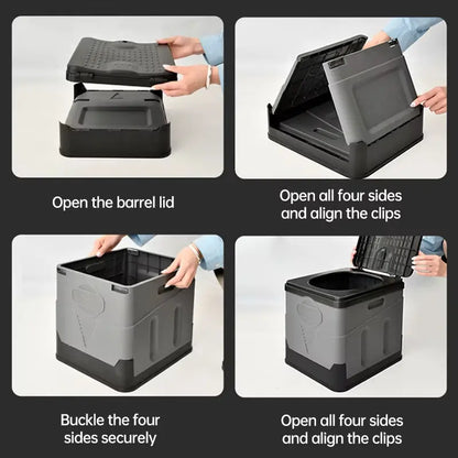 5-in-1 Portable Camping Toilet – Odor-Free & Foldable