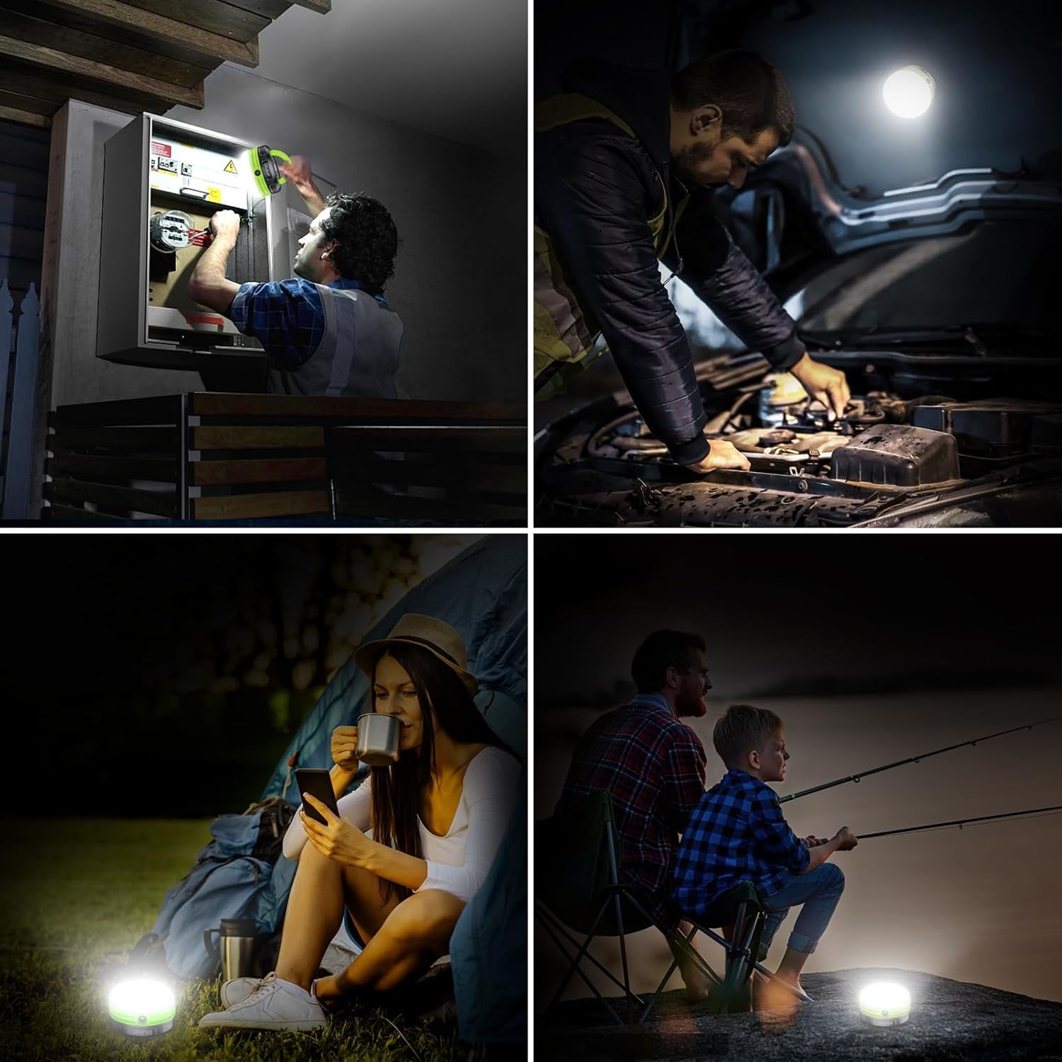 3-in-1 LED Camping Lantern – 17-Hour Battery | Water-Resistant