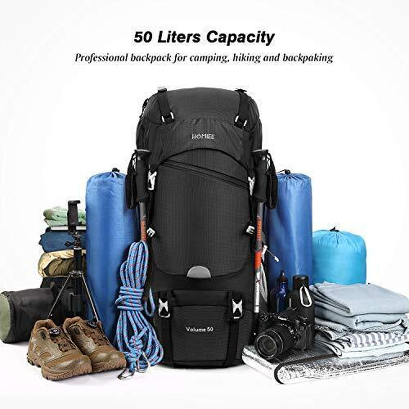 Hiking Backpack 50L for Men,Waterproof Large Camping Rucksack Backpacking