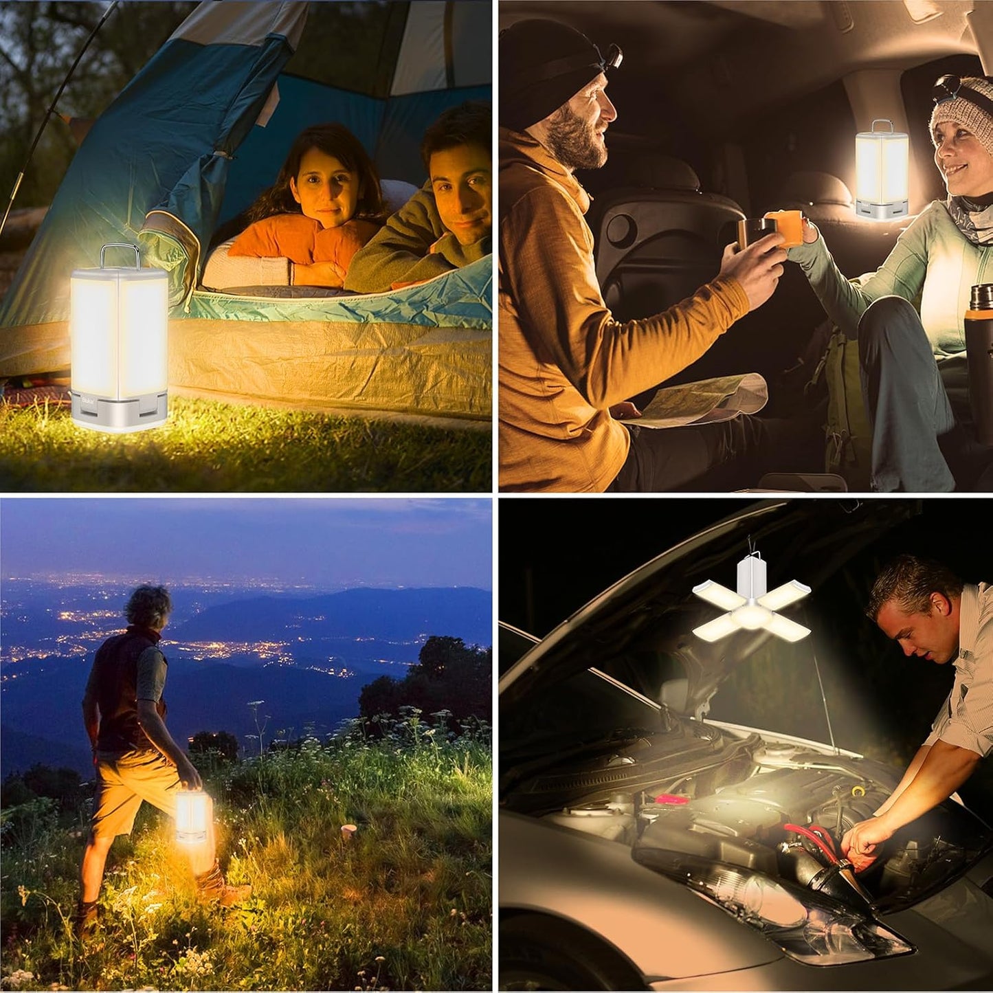 7-in-1 Camping Lantern – 4800mAh Rechargeable LED | Blukar