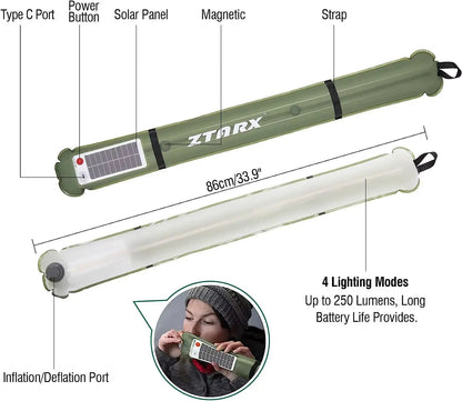 Solar Camping Light – Waterproof & Inflatable