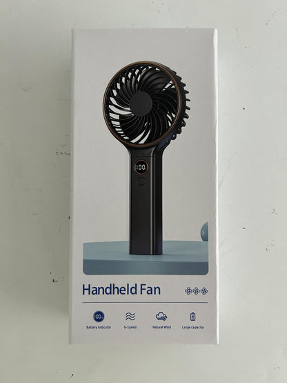 Rechargeable Hand Held Fan with LED Display
