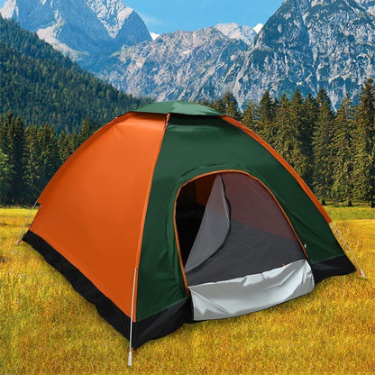 3-4 Man Automatic Instant Double Layer Pop up Camping Hiking Tent Waterproof