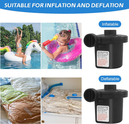 Electric Pump for Inflatables – 240V AC & 12V DC, 50W Power