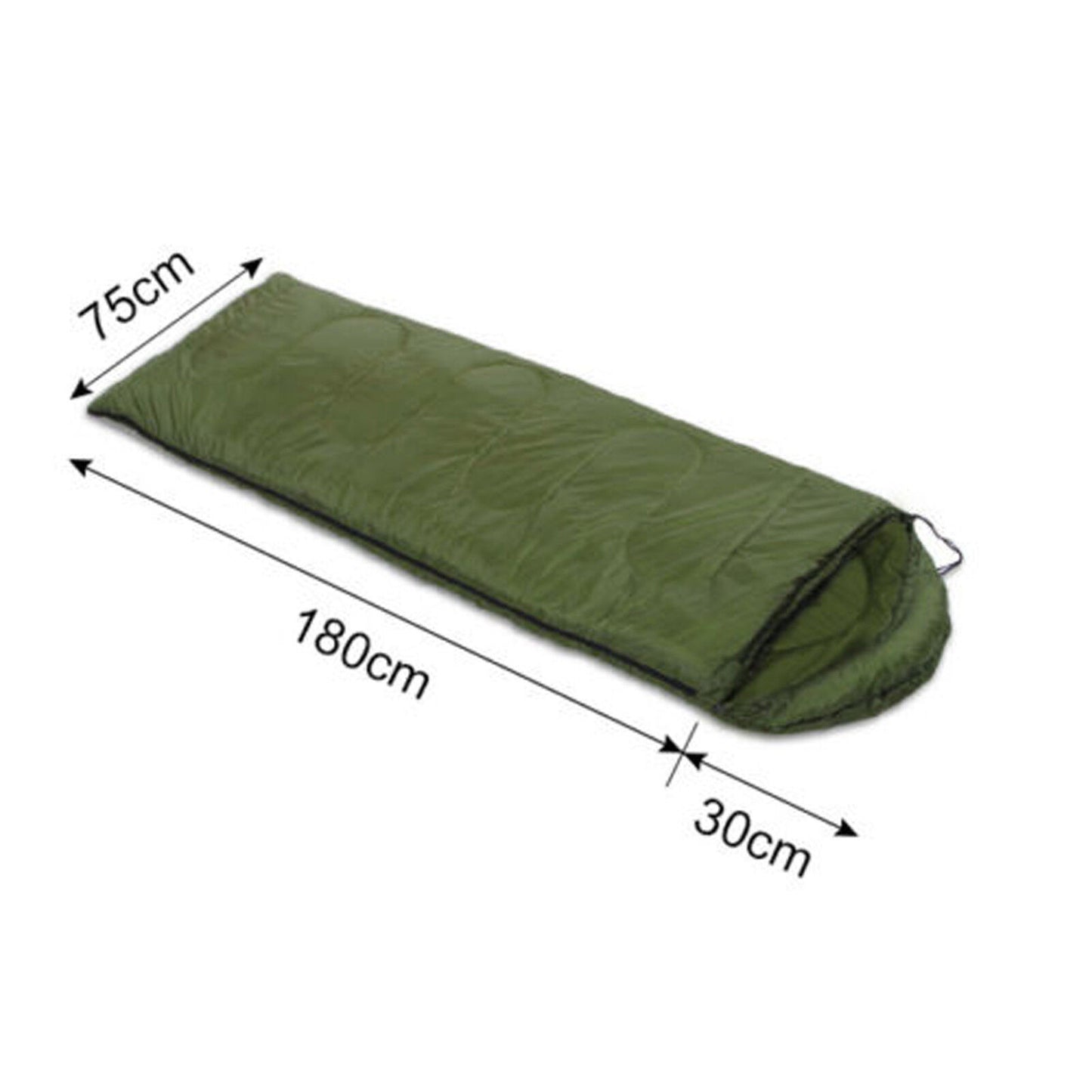 3-4 SEASON SINGLE SLEEPING BAGS CAMPING RECTANGULAR ENVELOPE ZIP up KIDS ADULT