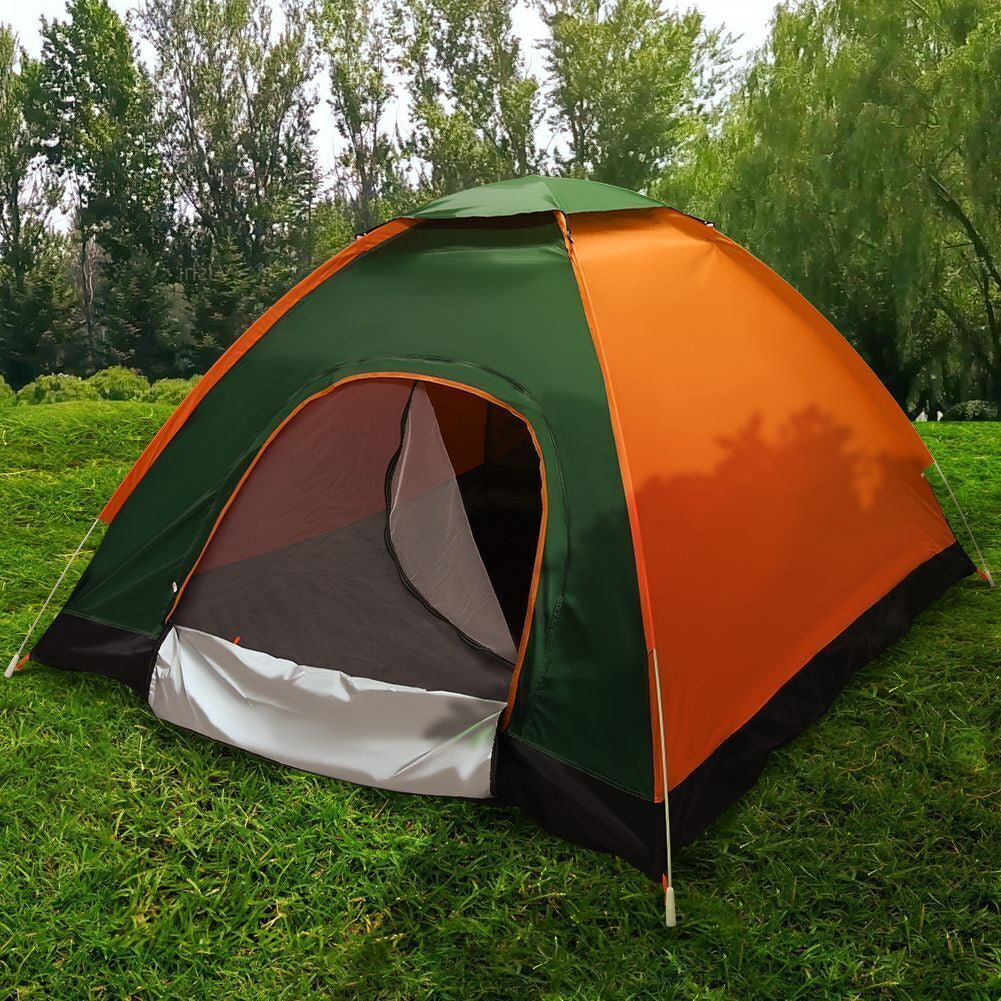 3-4 Man Automatic Instant Double Layer Pop up Camping Hiking Tent Waterproof