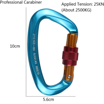 25KN Professional Climbing Carabiner – 2500KG Safety Lock