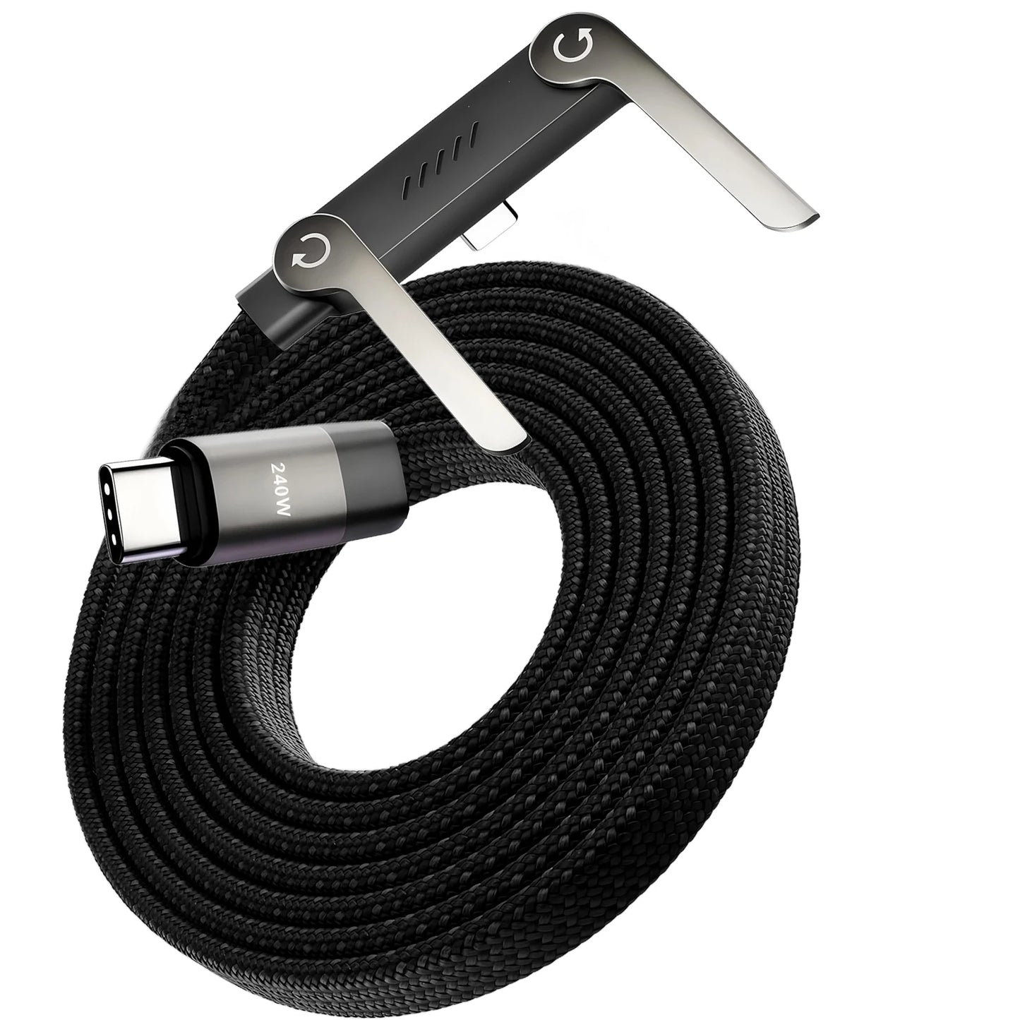 Stealth Wing™ - 240W Fast Charge Cable With Built-In Stand