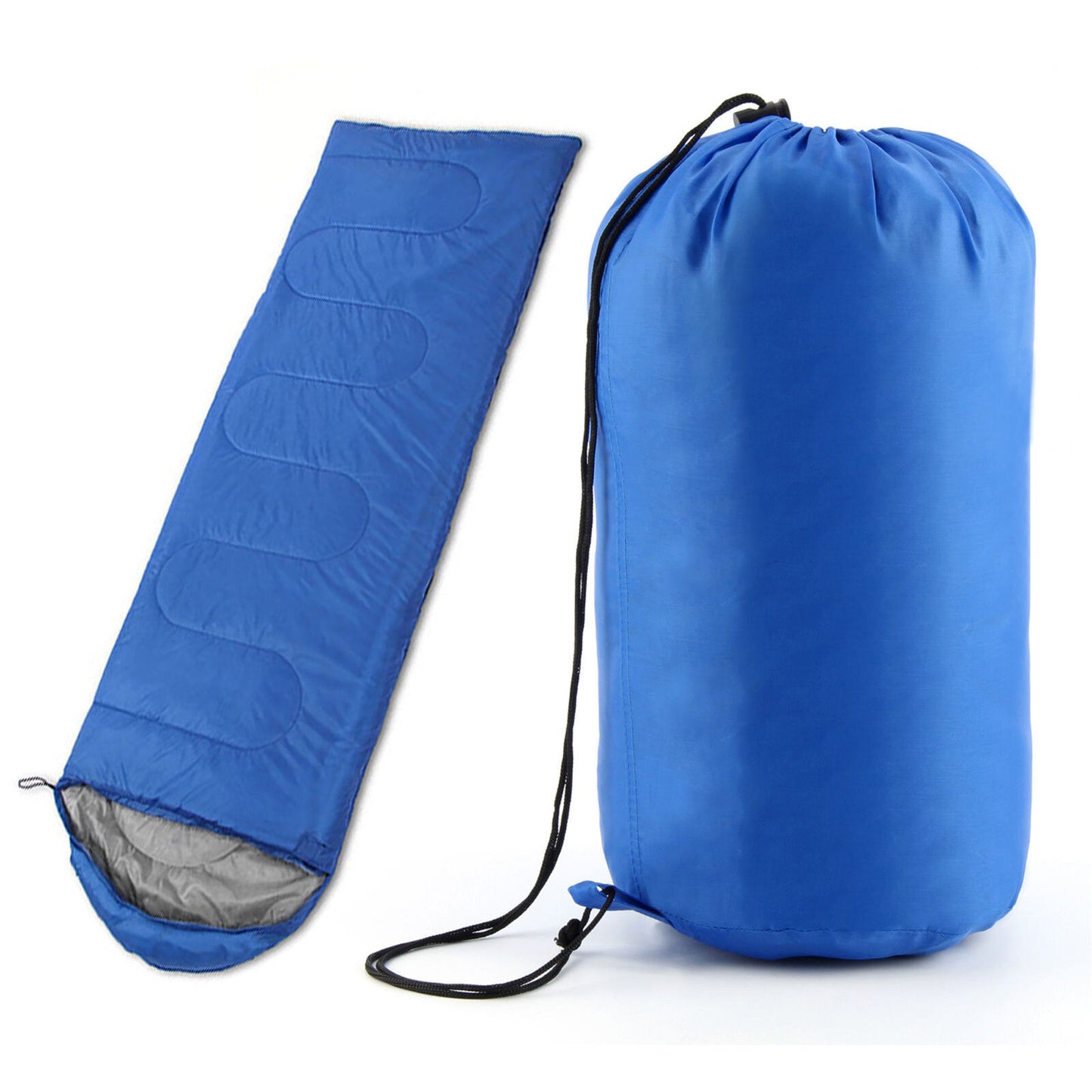 3-4 SEASON SINGLE SLEEPING BAGS CAMPING RECTANGULAR ENVELOPE ZIP up KIDS ADULT