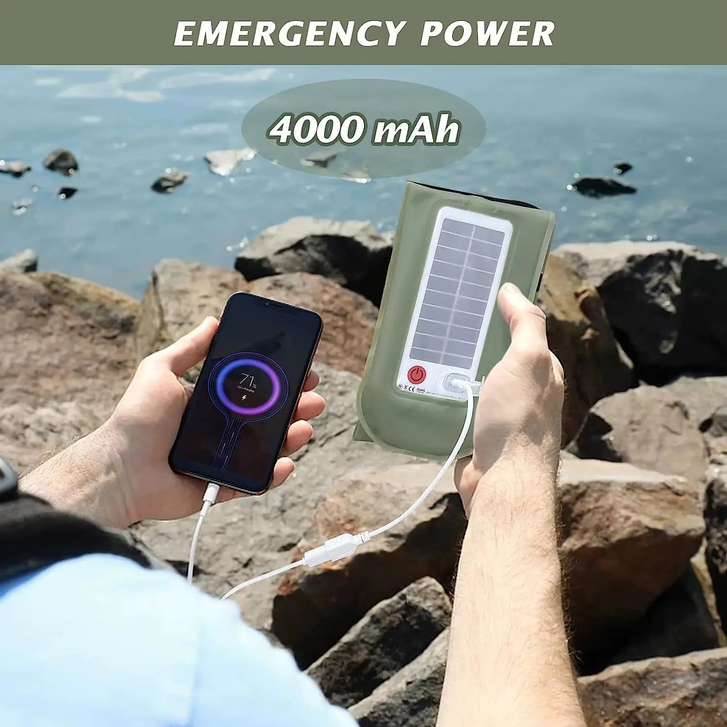 Solar Camping Light – Waterproof & Inflatable