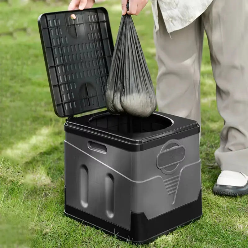 5-in-1 Portable Camping Toilet – Odor-Free & Foldable