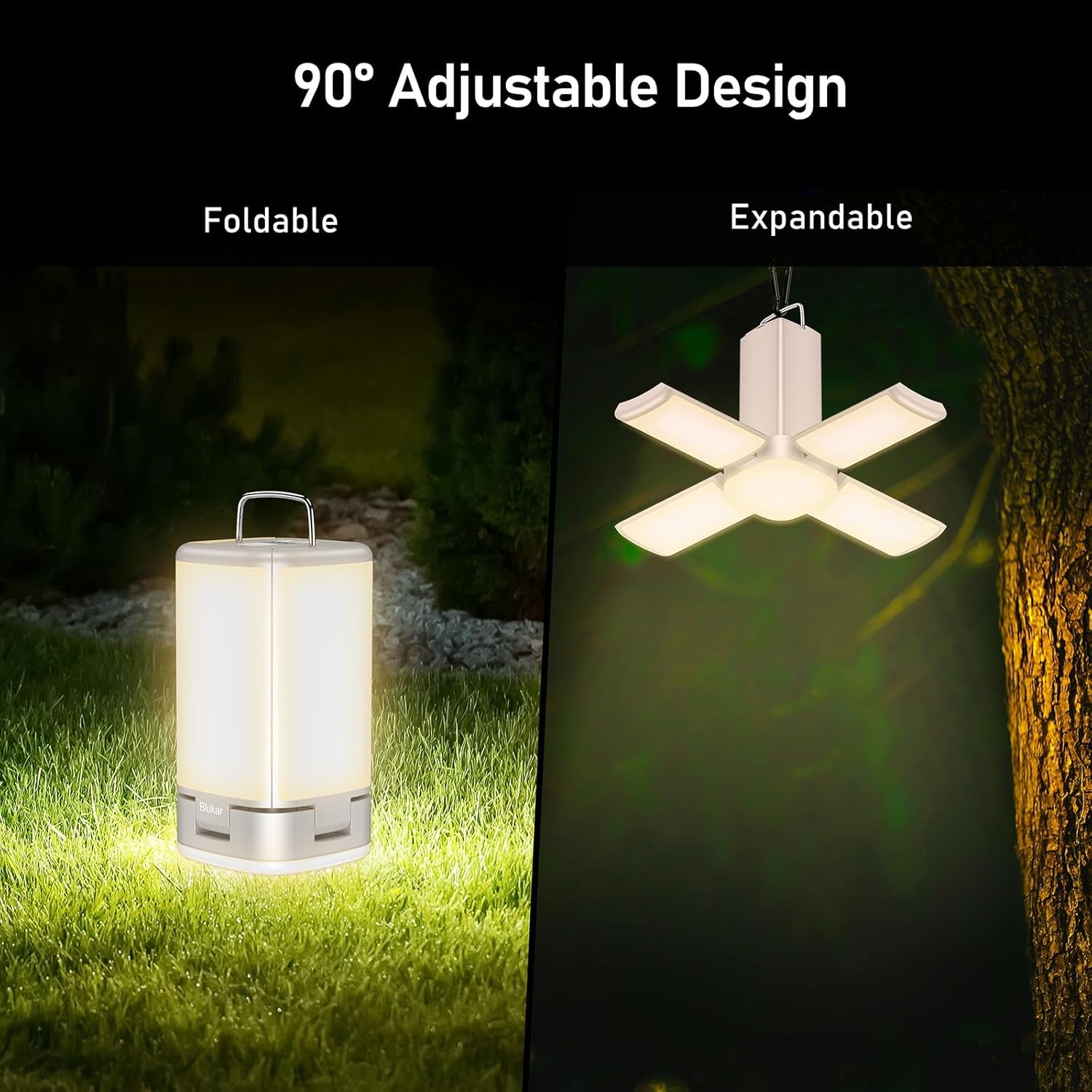 7-in-1 Camping Lantern – 4800mAh Rechargeable LED | Blukar