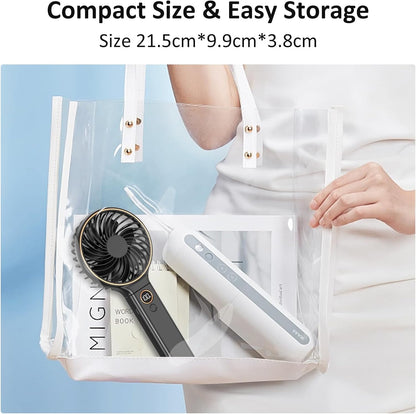 Rechargeable Hand Held Fan with LED Display