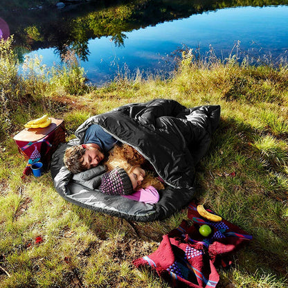 Double Sleeping Bag Extra Large Waterproof with Carrying Bag