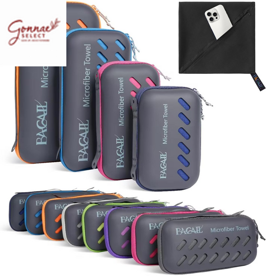 BAGAIL Microfiber Travel Towel – 10x Faster Drying
