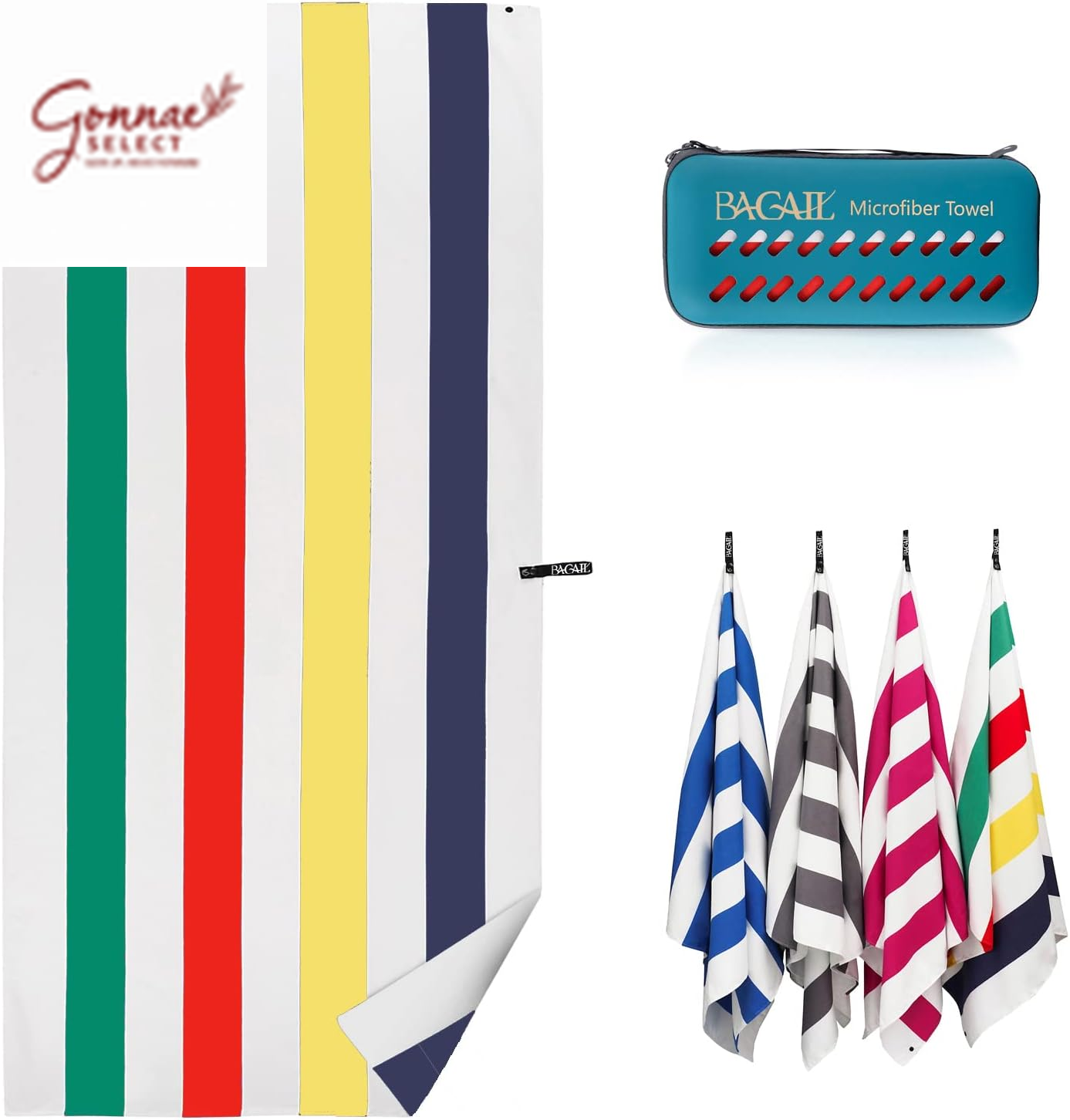 BAGAIL Microfiber Travel Towel – 10x Faster Drying